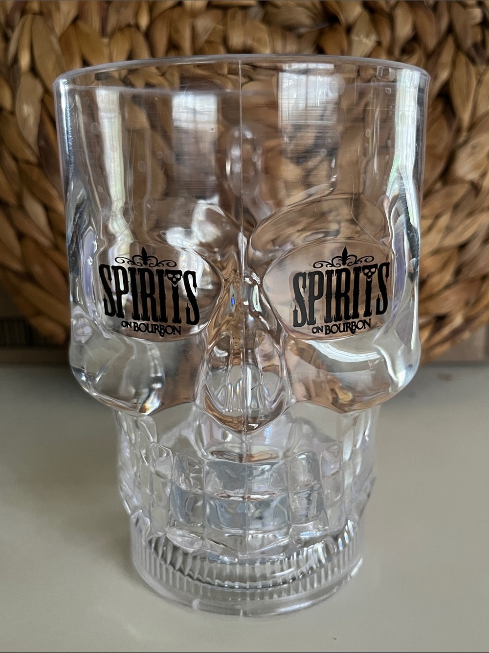 Light up 20oz Skull mug from Spirits of Bourbon in New Orleans.
